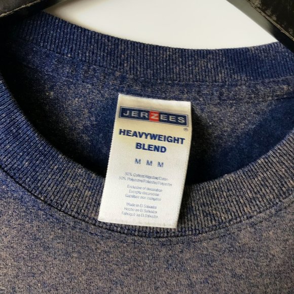 Bleached Split Happens T Shirt Gray Blue Medium M Bowling Pins Graphic Tee Solid - Picture 4 of 12